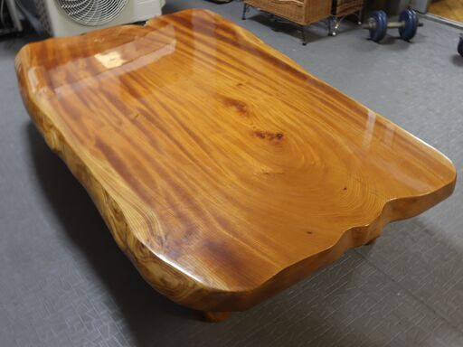 ☆極上美品☆　欅　ケヤキ　天然木　テーブル　座卓　一枚板