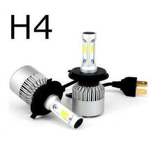 LEDヘッドライト (X2) H4 Hi/Lo切替 DC12V ...