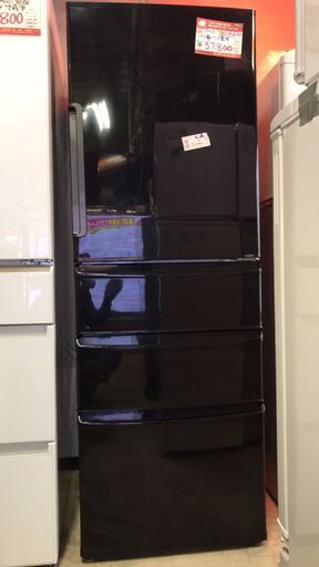 ☆中古 激安！！￥37,800！！AQUA　アクア　355㍑4ドア冷蔵庫　2017年製　家電　AQR-361F(K)型　幅60cmｘ奥行67cmｘ高さ173cm　【BBI035】