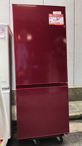 ☆中古 激安！！11800円を値下げ￥9000！！＜目玉商品！＞AQUA　アクア　184㍑2ドア冷蔵庫　2016年製　家電　AQR-18E(R)型　幅52cmｘ奥行58cmｘ高さ130cm　【BBI036】