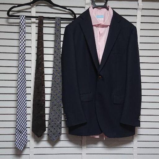 perfect suit ジャケット／シャツ／ネクタイ セット XL