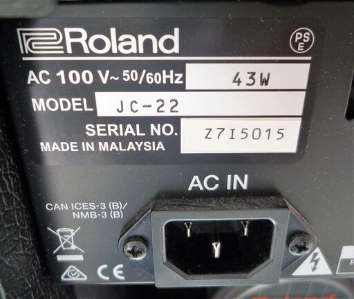 ☆ローランド Roland JC-22 ギターアンプ◇2017年製・伝統の空間合成