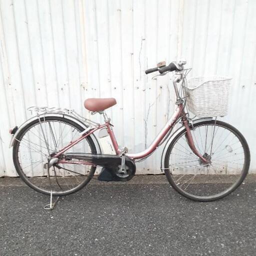 9-7電動アシスト自転車 ヤマハ PASリチウムS バッテリー 充電器 鍵付き