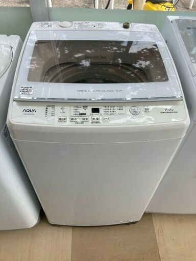 全自動洗濯機 AQUA AQR-GV70J 2020年製 7.0kg