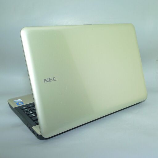 ゴールド ノートパソコン 中古良品 15.6型ワイド NEC PC-LS150FS6G