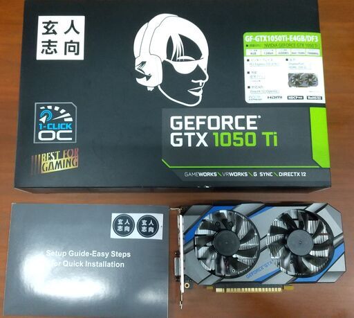 ※送料込み※玄人志向 GF-GTX1050Ti-E4GB/DF3