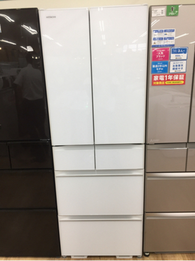 HITACHI（日立）の6ドア冷蔵庫2019年製（R-HW52K）です。【トレファク東大阪店】