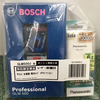 ボッシュ　レーザー距離計　GLM500　充電池セット　新品