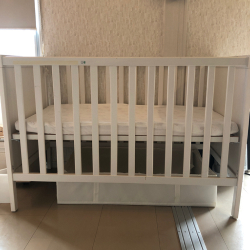再開‍♀️IKEA ベビーベッド、マットセット