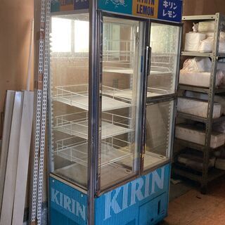 キリンレモン/レトロ業務用冷蔵ショーケースお譲りします【引取限定】