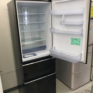 6ヶ月保証付き！！3ドア冷蔵庫 三菱 ミツビシ MR-CX37A-BR1 365L 2017年製
