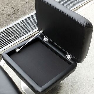 札幌市/清田区 NITORI/ニトリ 1人掛けパーソナルチェア ロード RD1137RA ブラック オットマン付き 収納あり 美品!!