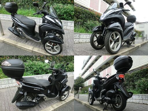 ★普通免許仕様トリシティ125ワイドトレッド！GIVI製トップケース LED スマホホルダー★東京/大田区【下取OK】 ☆普通免許仕様トリシティ125ワイドトレッド！GIVI製トップケース LED