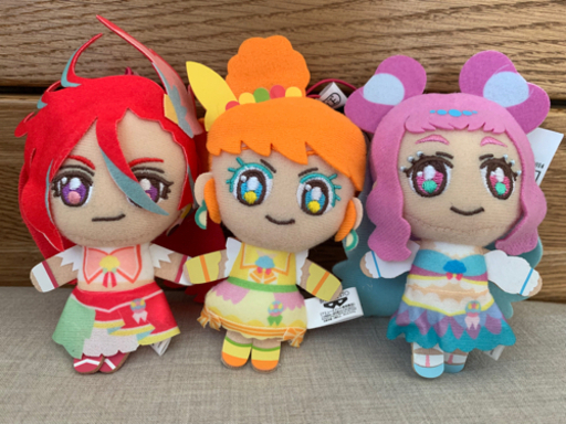 トロピカルージュプリキュアぬいぐるみマスコット 3点セット Lu 天神南のおもちゃの中古あげます 譲ります ジモティーで不用品の処分