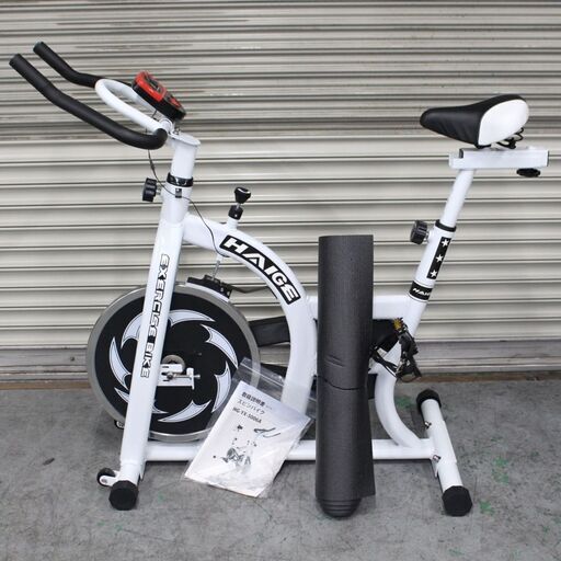 T713) HAIGE ハイガー HG-YX-5006 スピンバイク エアロバイク マット付