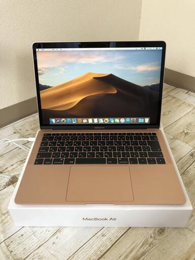 [バッテリー新品換装済み] MacBook Air 2018 13インチ ゴールド A1932 MREF2J/A 1.6GHz デュアルコアIntel Corei5プロセッサ 256GB
