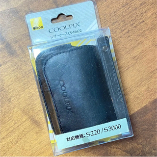 【Nikon】COOLPIX S220 S3000 レザーケース BK