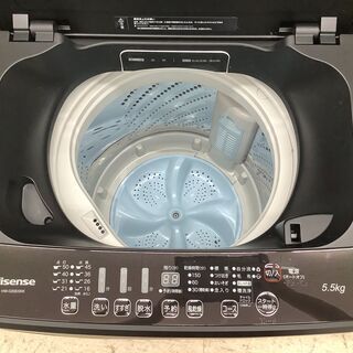 Hisense/ハイセンス 5.5kg 洗濯機 HW-G55E5KK 2017年製【ユーズド 