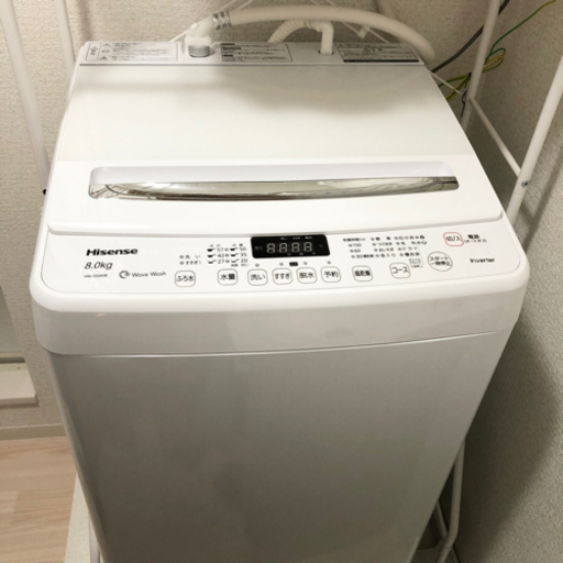 洗濯機 8キログラム Hisense 2021年に購入 | 32.clinic