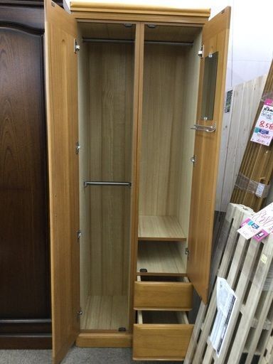 【店頭受け渡し】引出し付き洋服タンス　中古品