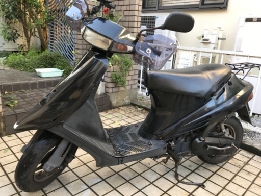 値下げ！松戸市　実働車　◯アドレス　V100 ◯ 黒　原付　格安※ウィンカー修理しました！