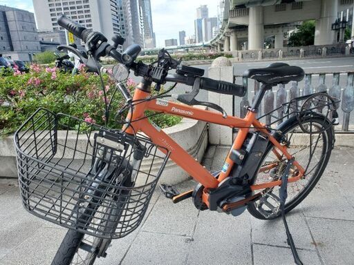 （大容量13.2Ah バッテリー!）Panasonic　電動アシスト　クロスバイク　ハリヤー　電動自転車