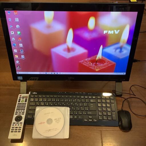 富士通　一体型　テレビ視聴　ESPRIMO FH56/JD(Core i7-3630QM2.4 -3.4GHz、8GBメモリ、3TB HDD、Win10HOME、Blu-ray、TV視聴可、wifi、webカメラ、Bluetooth)