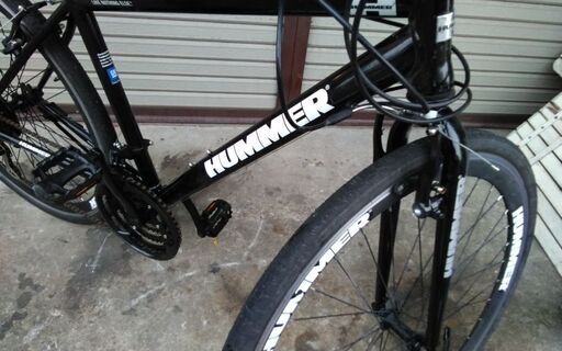 HUMMER クロスバイク 18段変速 700 ブラック 配送無料