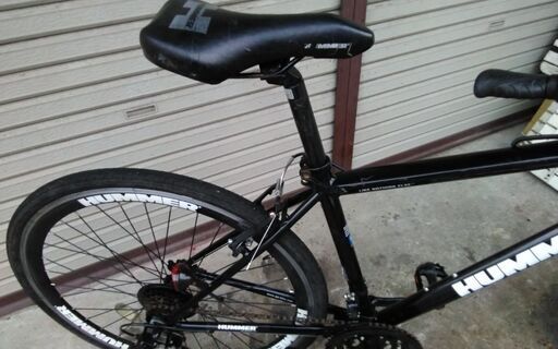 HUMMER クロスバイク 18段変速 700 ブラック 配送無料