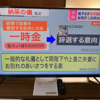 取引中 nexxion 50v型 4K対応液晶テレビ 2018年製 リモコン・取説付き 取引中 nexxion 50v型 4K対応液晶テレビ 2018年製 リモコン・取説付き