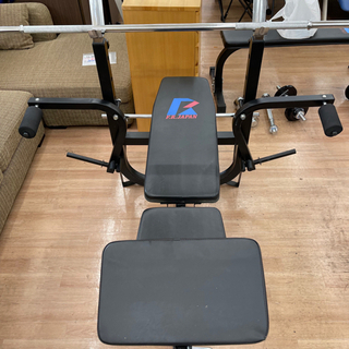 100kg マルチベンチプレス シャフト＆ダンベルセット ベンチプレス トレーニングベンチ トレーニング器具 🚚自社配送時💳代引き可🚚(現金、クレジット、スマホ決済対応)