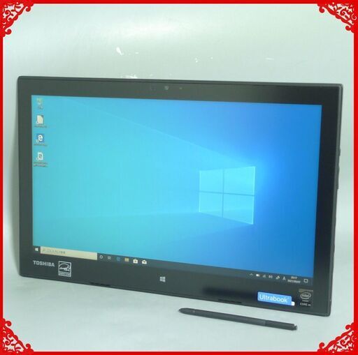 超高速SSD タブレット Windows10 中古美品 フルHD 12.5型 東芝 R82/P 第5世代Core M-5Y51 4GB 無線 Bluetooth カメラ Office