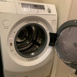 [美品] ドラム式洗濯乾燥機　SHARP