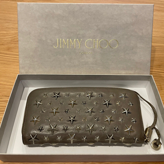 【ネット決済・配送可】JIMMY CHOO ジミーチュウ 長財布 本物