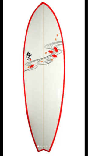 流水金魚 幅広魚尾柄六尺零寸 サーフボード ショートボード