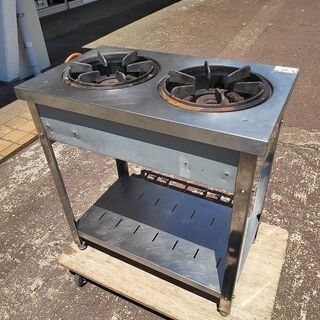 タニコー MGT-074CS 2口ガステーブル 都市ガス『中古、使用感 タニコー MGT-074CS 2口ガステーブル 都市ガス『中古、使用感