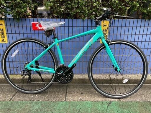 ★ジモティー特価・国内最安★　クロスバイク　サカモトテクノ　エアーオンⅡ　430mm　アクアマリーン