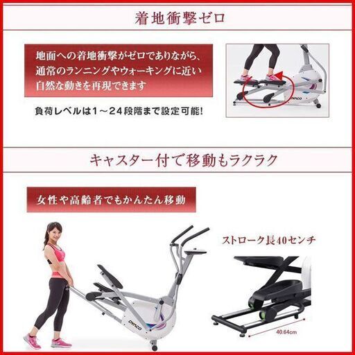 状態良好 ダイヤコ/DYACO SE205-43 フィットネスバイク 家庭用 クロス