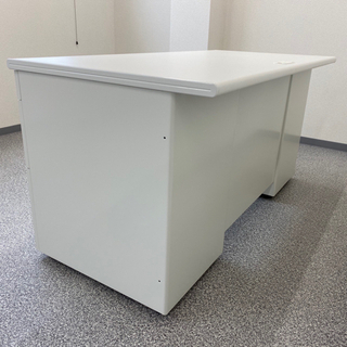 【超美品】 【大幅値下げ】 両袖机 2019年製 オフィス机 PLUS SH2-D047D-D3 （WH）高品質 国産 スチールデスク ②