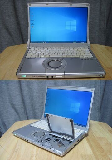 難有りPanasonic/Let's Note/CF-S10/Win10Pro64//i5/8G/SSD新品240G/DVD-RW/マルチ/無線LAN/Office2019 画面12.1型難