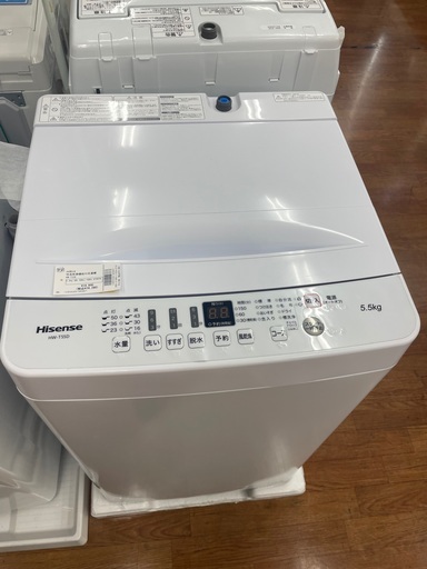 ハイセンス　5.5kg全自動洗濯機　HWーT55D