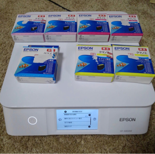 EPSON EP-880AW 予備インク付き スキャナー付き プリンター