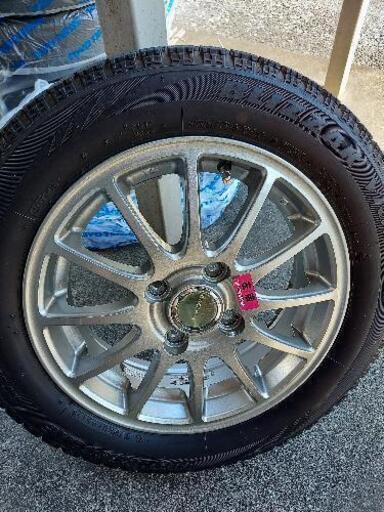 155/65R14スタッドレスBLIZZAKアルミ付き4本