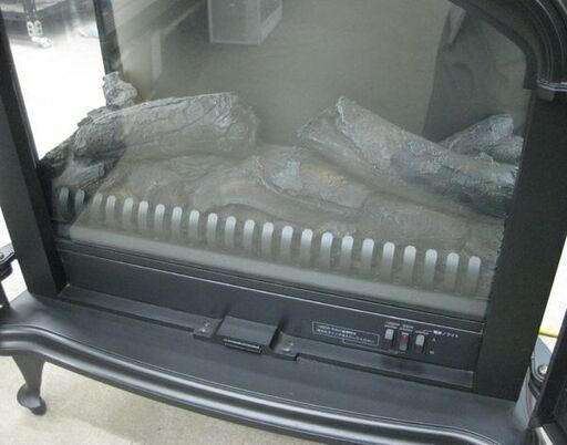 札幌 ワイド 暖炉型 セラミックファンヒーター LED炎 電気ストーブ