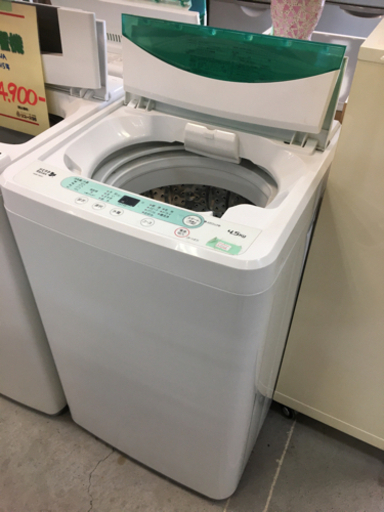 ●販売終了●洗濯機　ヤマダ電機　4.5ｋ　2016年製　中古品