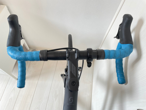 走行距離浅】【美品】scott ロードバイク ブラック×ブルー - ロードバイク 