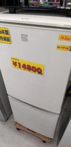 シャープ　冷蔵庫 ホワイト系 SJ-D14F-W [2ドア /右開き/左開き付け替えタイプ /137L] 41009