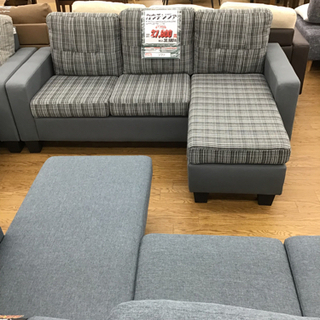 KI-55【ご来店頂ける方限定】カウチソファ グレー 1830