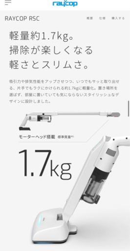 raycop 充電式掃除機