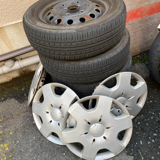 軽四　ホイール＆キャップ＆タイヤ　155/65R13 73s まとめて